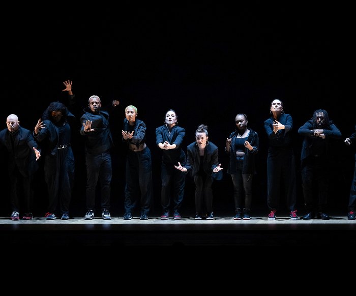 Dancers performing The Center Will Not Hold