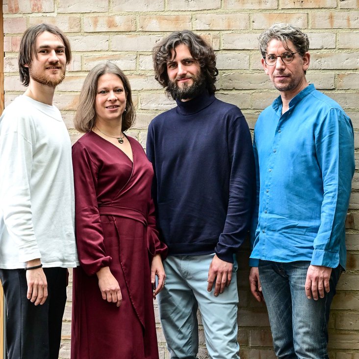 Die vier Musiker:innen des Soundrise Quartet
