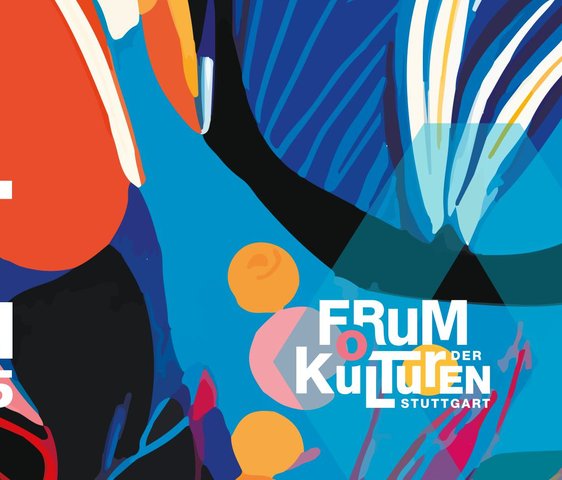 Schrift auf grafischem Hintergrund