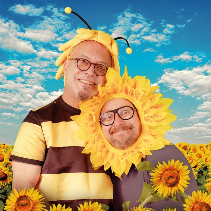 Die beiden Künstler von Mundstuhl im Kostüm