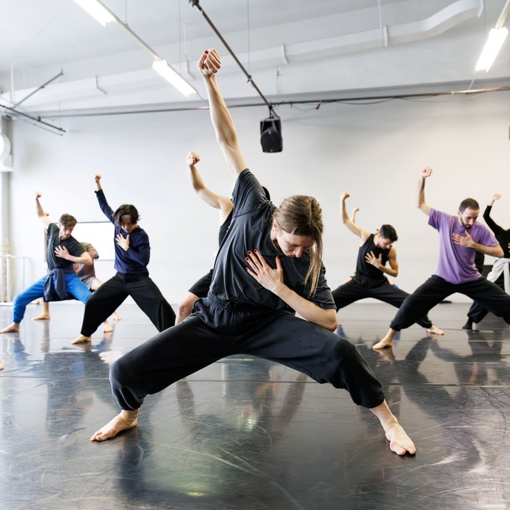 Gauthier Dance bei den Proben mit Barak Marshall