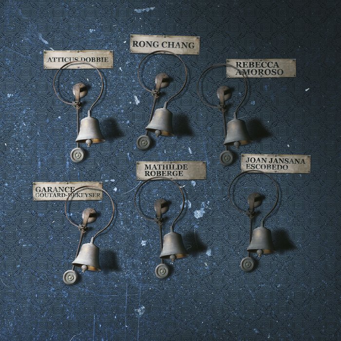 Dienstbotenklingeln mit den Namen der Tänzer:innen der Gauthier Dance JUNIORS