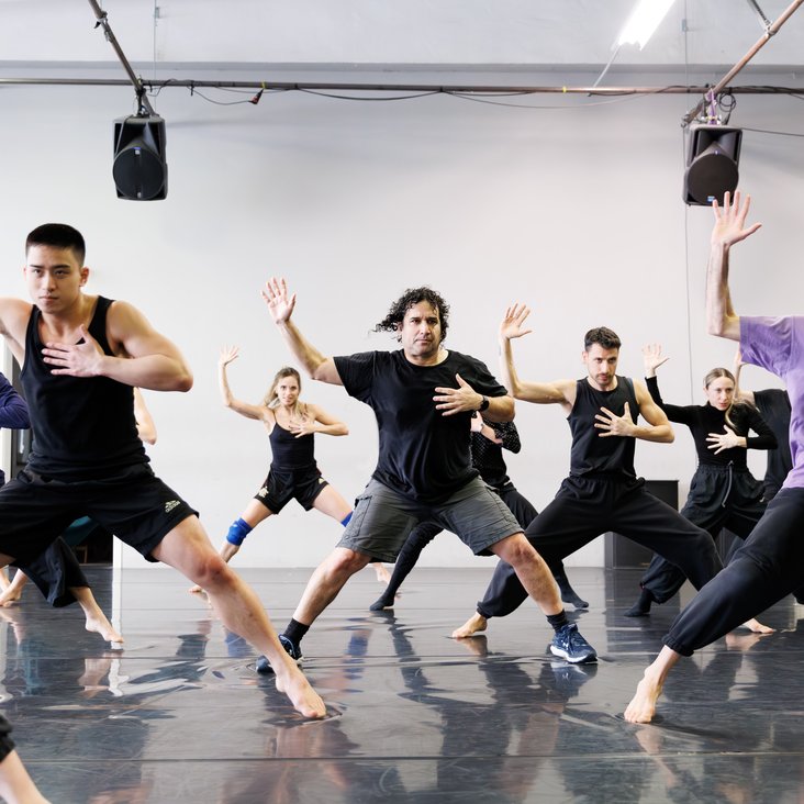 Gauthier Dance bei den Proben mit Barak Marshall